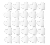 Zerodeko Acrylic Mirror Mirrors Heart 100pcs Adhesive Self Tiles Mini Craft