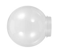 Zerodeko Acrylic Replacement Globe Lamp Shade Cover 25cm Round Sphere with 12cm Fitter Opening for Outdoor Sconce and Landscape Light, High Transparency and Versatile Use