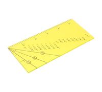 Zerodeko Acrylic Sewing Quilting Ruler for Patchwork with Accurate Seam Allowance and Convenient to Use Yellow Fabric Sewing Ruler and Quilting Projects