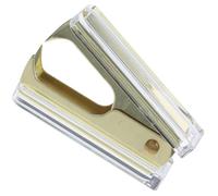 Zerodeko Acrylic Staple Remover with Marble Pattern Handheld Heavy Duty Staple Puller for Office and School Supplies in Light Gold