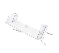 Zerodeko Acrylic Suction Cup Drink Rack Organizer for Fridge Beverages Storage, Easy to Install Multifunctional Floating Shelf for Refrigeration Units and Store Use
