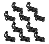 Zerodeko Action Cameras Long J-Hooks and Thumb Screws Set, 10Pcs Vertical Surface Mount Compatible with Gopro, Designed for Outdoor Use and Adventure Filming