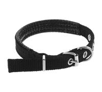Zerodeko Adjustable Black Pet Collar for Cats and Dogs with Comfortable Polyester and Foam Material Featuring Stylish Alloy Buckle, for Party and Everyday Neck Decor