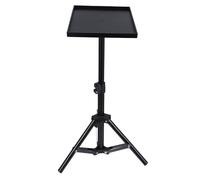 Zerodeko Adjustable Projector Stand Tripod with Rotating Base and Tilt Shelf Floor Laptop Holder for Desk Bed Use