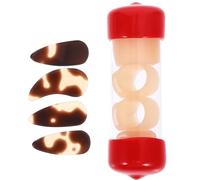 Zerodeko Adjustable Silicone Guzheng Nail Covers 8PCS for Right Hand, Skin Tone, Small Size for 4-7 Years, Nail Protection Accessories for Guzheng Practice and Performance