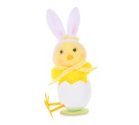 Zerodeko Adorable Easter Chick with Bunny Ears Hat Plush Eggs Shell Decor for Easter Celebrations for Party Favors and Spring Decorations