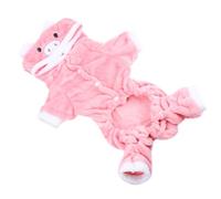Zerodeko Adorable to Coral Puppy Coat Warm Pink Fleece Pet Comfortable and Easy Put, for Winter and Dog Party Outfits