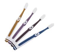 Zerodeko Adults Tooth Cleaning Tools 4pcs Silicone Nano Toothbrush Heads TPU Material Soft Bristles for Comfortable Use in Travel and Home Random Color