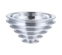 Zerodeko Aluminum A Type Pagoda Pulley Wheel Belt Compatible Motor Shaft Drive Outer Step Transmission Component