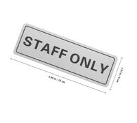Zerodeko Aluminum Design for Staff Sign Doors and Text Visible Only Silver Colour, Sl asy to Install for Office and Retail Store Use