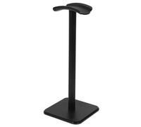 Zerodeko Aluminum Earphone Stand with Head-mounted Holder in Black Metal Pedestal for Tidying up Earphone Wire Suitable for Desktop or Office Use