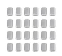 Zerodeko Aluminum Oval Flat Hole Cable Sleeves Strong to Hold and Easy to Use 100 Pcs for Wire Cable Suitable for Wedding and Fishing Applications