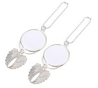 Zerodeko Angel Wing Hanging Ornaments Unique Design 2pcs Silver Zinc Alloy Material, Decorative and Will Not Fade for Car Interior Decor for Car Mirror or Rear View Accessories