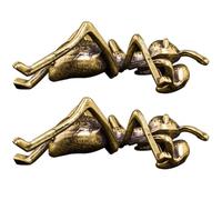 Zerodeko Ant Handicrafts Golden Tea Table Sculpture Brass Desktop Ornaments 2pcs Simple and Versatile Chic Design for Home and Office Decoration