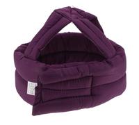Zerodeko Anti-fall Safety Helmet for Elderly Adults, Lightweight and Unobtrusive Purple Cotton Cap with Soft Sponge Padding, Adjustable Head Protection for Gardening and Daily Activities