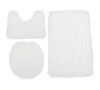 Zerodeko Anti-slip Floor Mat Toilet Circle Lid Cushion Adorable Toilet Pad Polyester Bathroom Mat Simple Practical Decorative Home Use Sanitary Easy to Assemble