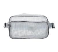 Zerodeko Anti-Static PVC Waist Tool Bag with Mesh Design, White Sturdy Storage Pouch for Engineers, Unisex Chest and Sports Belt Pack for Outdoor and Home Organization