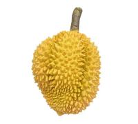 Zerodeko Artificial Durian Decoration Model with Realistic Appearance and High Simulation Size, Yellow Plastic Fake Fruit for Food Display and Different Occasions, Durian Shaped Ornament