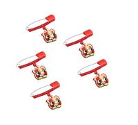 Zerodeko Baby Safety Pins Red Polyester Fabric Brooches 5pcs Not Easy to Fall and Baby-Proof Random Color for Clothes and Diapers for Newborn Gifts and Everyday Use