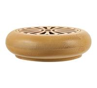 Zerodeko Bamboo Incense Burner with Lid, Heatproof Desktop Aromatherapy Furnace for Home and Tea Rooms, Lasting Use with Soot Collection, Simple Atmosphere Design