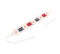 Zerodeko Bandanas Versatile Design Crochet Floral Headscarf with Breathable Cotton and Polyester Material Chic Countryside Style for Women for Outdoor Activities and Beach Vacations