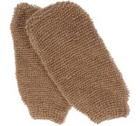 Zerodeko Bathing Gloves with Machine Washable Feature Exfoliating Body Massage Gloves 2pcs Made from Jute Fiber for Home and Indoor Use on Legs and Arms