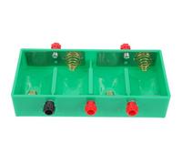 Zerodeko Battery with Experiment Physics for Electricity Case 4 Parallel Slots, Easy to Terminal Battery Storage Box Use Suitable for Laboratory Use and Teaching Instrument