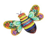 Zerodeko Bee Wall Decor Iron Hanging Bee Decoration 7.47x5.11x0.20in Iron Multipurpose Decorative for Gardens and Family Gathering
