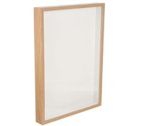 Zerodeko Beige Wooden Picture Frame with Stable Base and Fine Workmanship, Rustic Desk Photo Display Frame Suitable for Wall Hanging and Tabletop Decoration