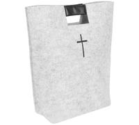 Zerodeko Bible Tote Bag Church Study Bag Felt Sturdy and Convenient to Carry Large Capacity with Cross Pattern Design Handbag for Shopping and Travel for Men and Women