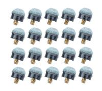 Zerodeko Billiard Pool Cue Tips Soft Leather 10Mm Screw-On 30Pcs Replacement Parts for Snooker Cue Stick Use at Home