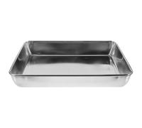 Zerodeko Bird Bath Tub to and Small Animals Stainless Steel Silver Pigeon Bath Basin with Shower Feature Pet's Stress Easy to Match Pet Birds Small Pigeons