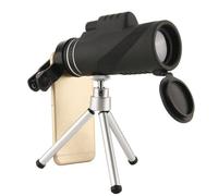Zerodeko Bird Watching Telescope High-definition with Tripod and Phone Holder 40x60 Portable Single-tube Monocular Telescope Lightweight Plastic and Glass for Football Games and Concerts