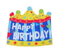 Zerodeko Birthday Chair Slipcover: Felt Crown Chair Back Cover Decoration - Reusable Happy Birthday Party Seat Slipcover for Classrooms, Fits Most Student Seats