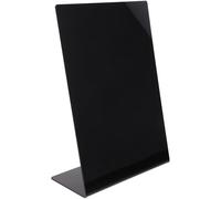 Zerodeko Black Acrylic Writing Board for Shop with Stunning Smooth Edges, Small and Chic Reusable Rectangle Chalkboard for Countertop and Birthday Decoration