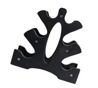Zerodeko Black Dumbbell Storage Rack Stand with 3-dimensional Tripod Design, Stable Pp Material Holder for Protecting Floor and Organising Dumbbells in Home Gym