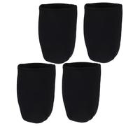 Zerodeko Blackout Sleeves Jar Grow Cover 4pc Wide Mouth Mason Jar Shade Cover Black Hydroponic Container Sprouting Jars Sleeves for Sprouting Jar
