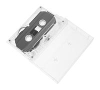 Zerodeko Blank Cassette Tape Abs Material for Office and Study Room Use, Featuring Good Decorative Effect and Not Easy to Fade, Vintage Style Audio Cassette Tape Blank for Handcraft and DIY
