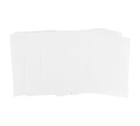 Zerodeko Blank Material Cards Smooth Invitation Wedding White with 50pcs Writing Surface, Pearl Paper or DIY Greeting Postcards for Business and School Use