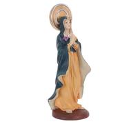 Zerodeko Blessed Mother Mary Resin Statue Miniature Catholic Figurine for Tabletop Decor Lightweight Small Marian Sculpture for Entryway Church Living Religious Christian Ornament
