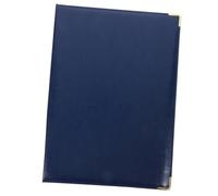 Zerodeko Blue Clipboards Office Portfolio Business Portfolio Note Taking Wear Resistance Paper Iron Material Card Holder Pen Holder Receipt Folder Organiser for Office Daily Planning