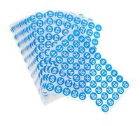 Zerodeko Blue Self-Adhesive Numbered Stickers for Clothes and Windows, 20 Sheets with 50 Pcs Each, Easy to Paste Classification Labels for DIY Handmade Craft Projects