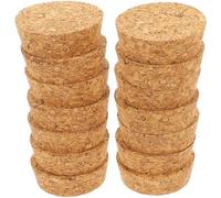 Zerodeko Bottle Stoppers Necks for 20pcs Wooden Tapered Cork Strong Sealing Leakproof Caps Drift Glass Bottles and for Home Storage and Craft Projects