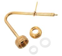 Zerodeko Brass Faucet Bottle Washer with Press-activated Valve and Slender Spout for Narrow-neck Bottles and Cups, Featuring G1/2 and G3/4 Connectors, for Homebrew and Wine Making Cleaning