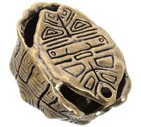 Zerodeko Brass Turtle Shell Keyring Pendant Sturdy Brass Material Creative Tortoise Shell Design Versatile Hanging Charm for DIY Crafts Keychain and Pendant Gift for Friends and Family