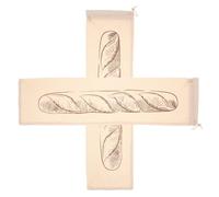 Zerodeko Bread Large Capacity Bags with Drawstring Closure Linen 2pcs Storage Protective Barrier for Homemade Bread Storage at Home Or Bakery