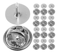 Zerodeko Brooch Pin Backs with Butterfly Clutch Stainless Steel 20pcs Small Size 8mm Multi-purpose Lapel Pins Practical and Lightweight for Craft Making