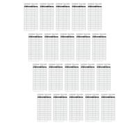 Zerodeko Budget Cards Paper Financial Record Book 100pcs Record