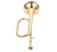 Zerodeko Bugle Trumpet Bugle for Beginner Wind Instrument School Band Military Orchestra in Copper Golden