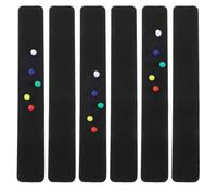 Zerodeko Bulletin Board Strips Not Easy to Break Black Felt 6pcs with Adhesive Backing Fix Pushpins, and Practical Note Board for Office, Classroom Or Home Use